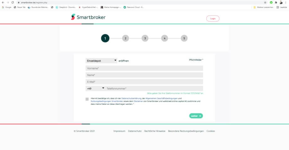 Smartbroker-Depoteröffnung